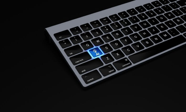 Keyboard with AI key