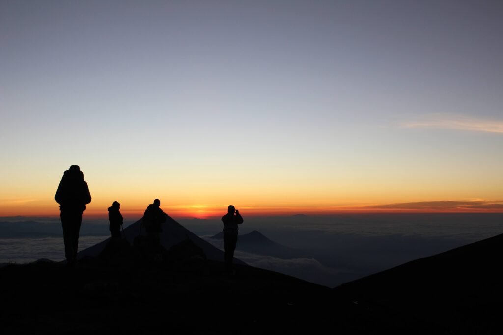 Sunrise mountain hike