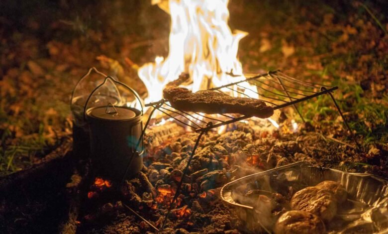 a cosy campfire